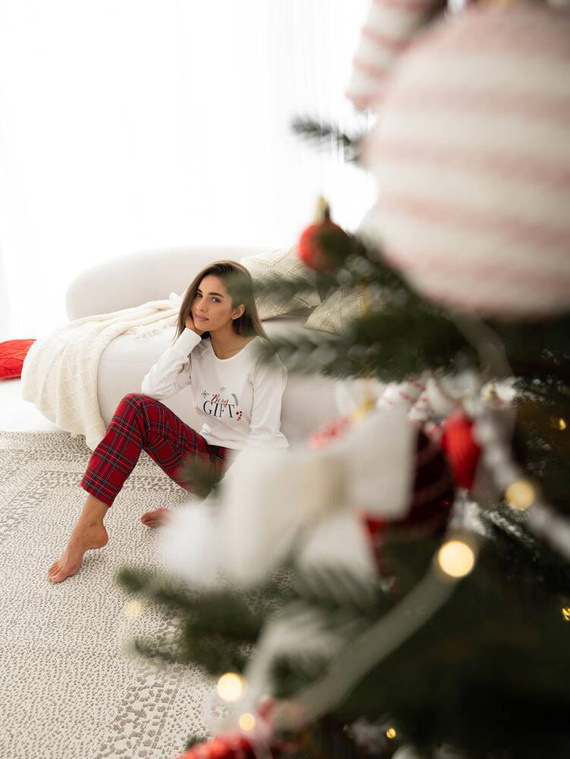 Марибел Interlock дамска пижама Sensis - кремава