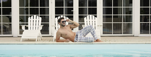 Gilbert Панталон за пижама Италианска мода - принт