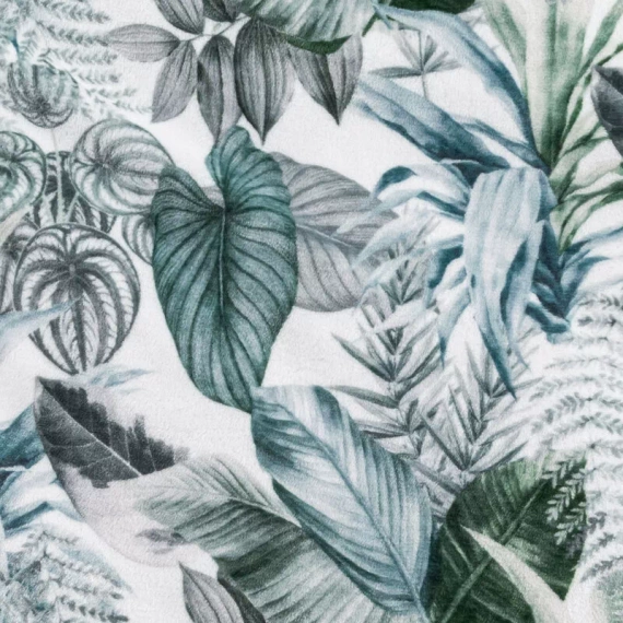 Davos 2 одеяло одеяло листа еврофирани зелено и сребристо