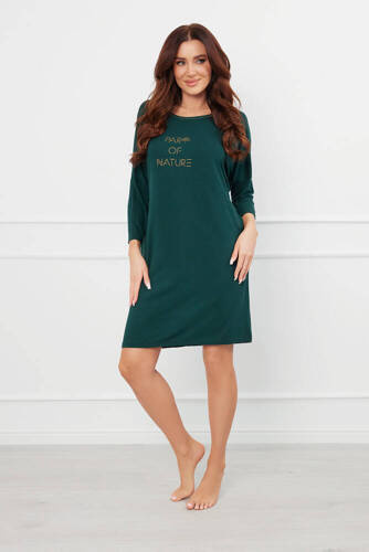 Natura 3/4 нощница Италианска мода - зелена