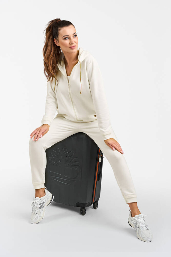 Блуза Roma с качулка Италианска мода - екрю