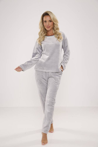 669 Soft Дамска пижама De Lafense - сива