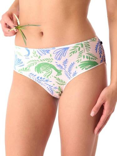 LPC 556 A'2 Дамски слипове 2 пакета Key бяло синьо