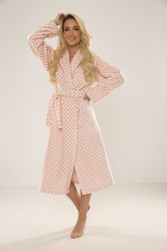 548 Мелани Дълъг дамски халат Forex - сьомга 