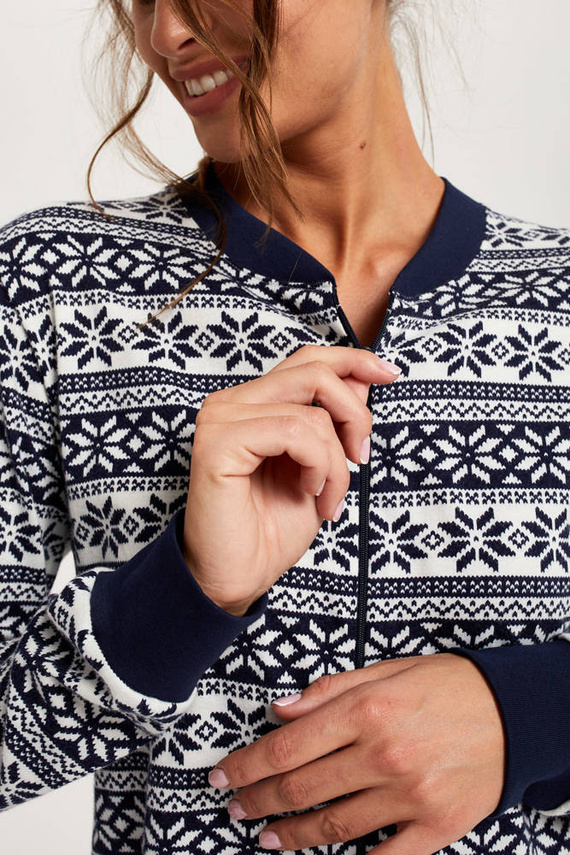 Дамски гащеризон Alaska Италианска мода - тъмно синьо