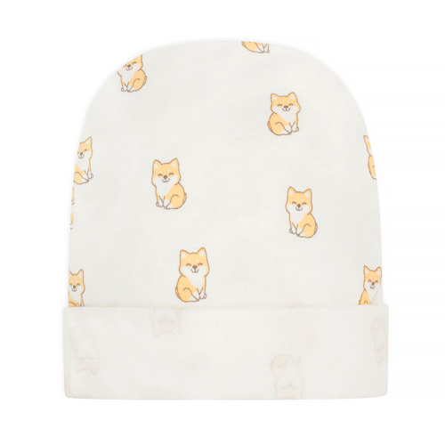 Бебешка шапка Lovely Day Pinocchio - кучета в цвят екрю