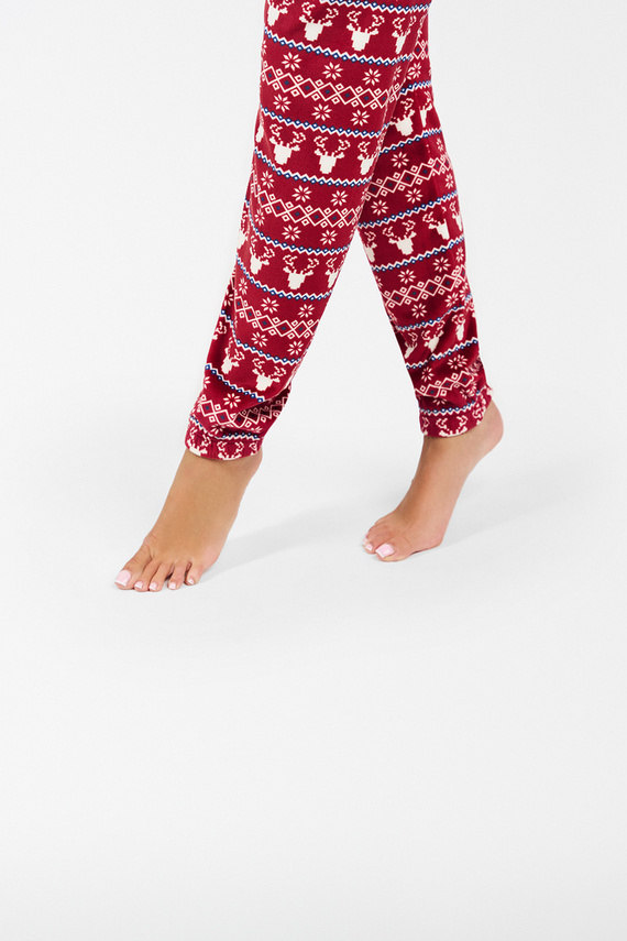 Исландски поларен комплект за жени Италианска мода - бордо принт 