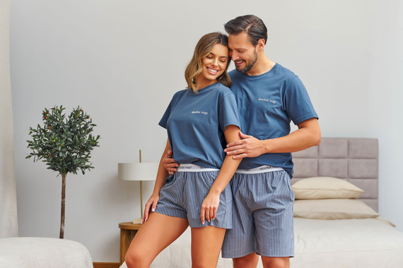 Doctor Nap 7423 дамска пижама DENIM BLUE памук