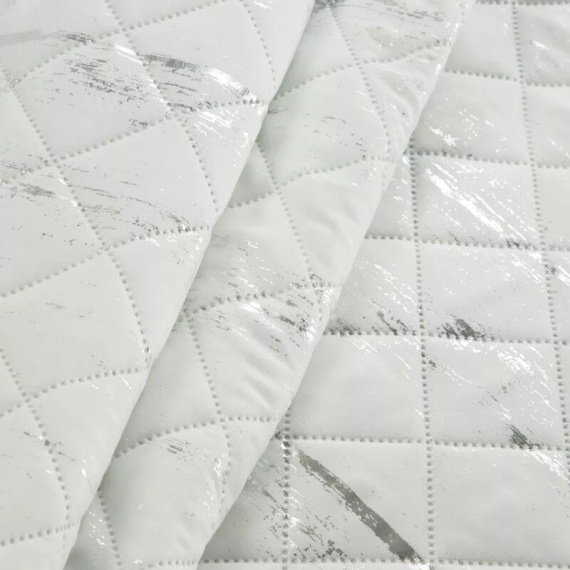 Blink 1 декоративно покривало Design91 бяло/сребристо