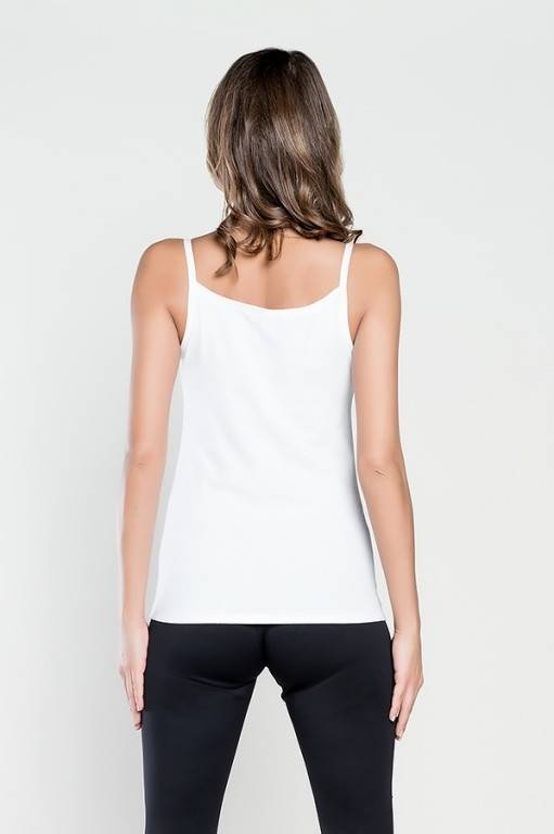 Риза Ibiza Дамски тесни презрамки Италианска мода - прахово синьо