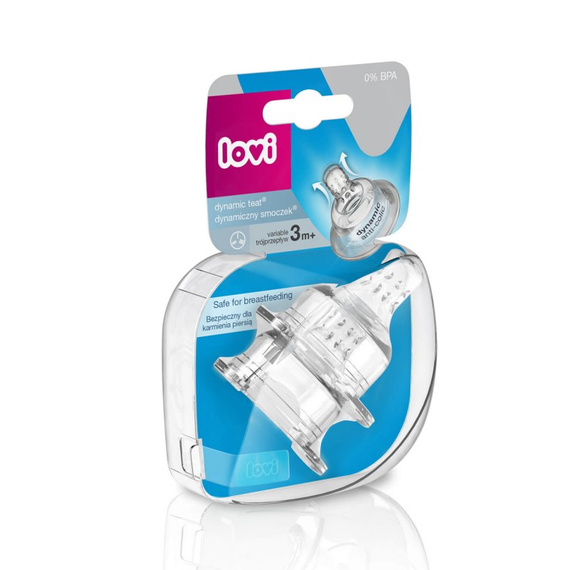 CA18/754 Динамичен трипоточен биберон, 2 броя Lovi