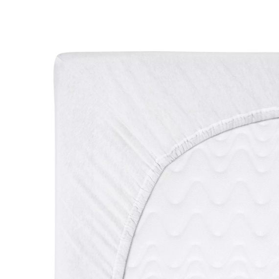 Втален чаршаф от трико Constance KARO - бял 001