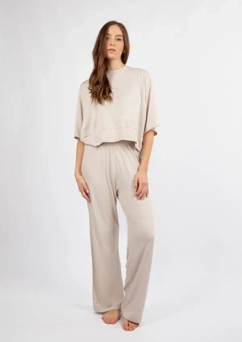 DK-K-B20 Дамски бамбуков комплект Dkaren - екрю