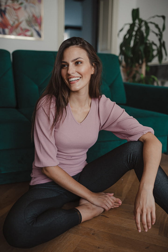 Блуза за бременни и кърмене Milk&Love Milky Puff рипс буфан ръкав