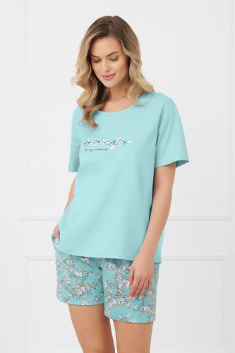 Дамска пижама Misaki Italian Fashion памук къс ръкав къси панталонки
