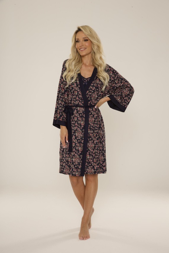 468 Дамски халат Mia Forex - тъмносин