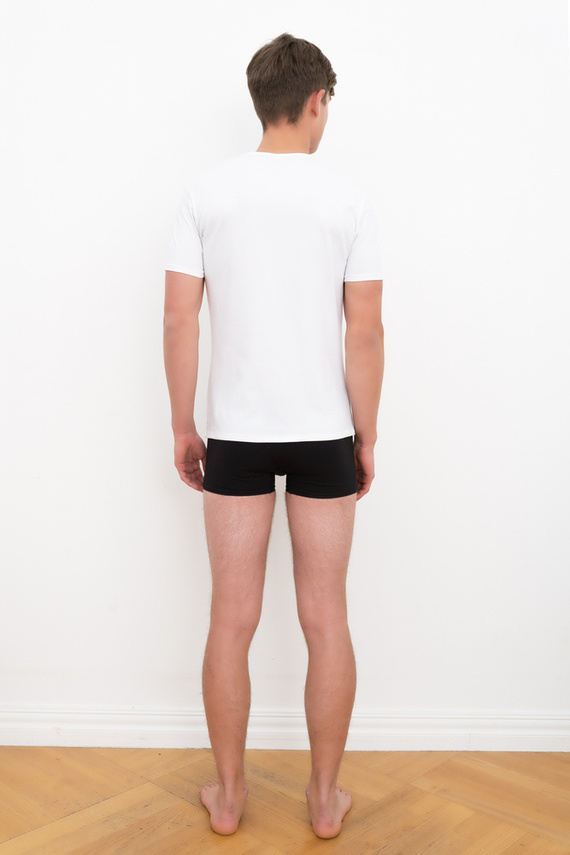 Ikar Мъжка тениска с къс ръкав Италианска мода - бяла 