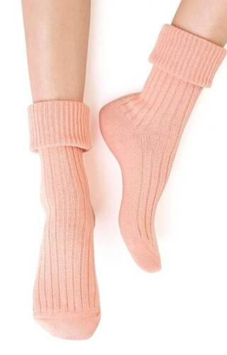 ART..067 Дамски спални чорапи Steven -075 праскова