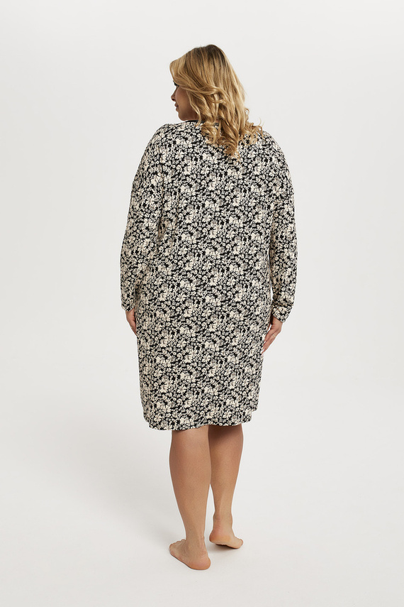 Guyana Дамска нощница с дълъг ръкав Италианска мода - принт