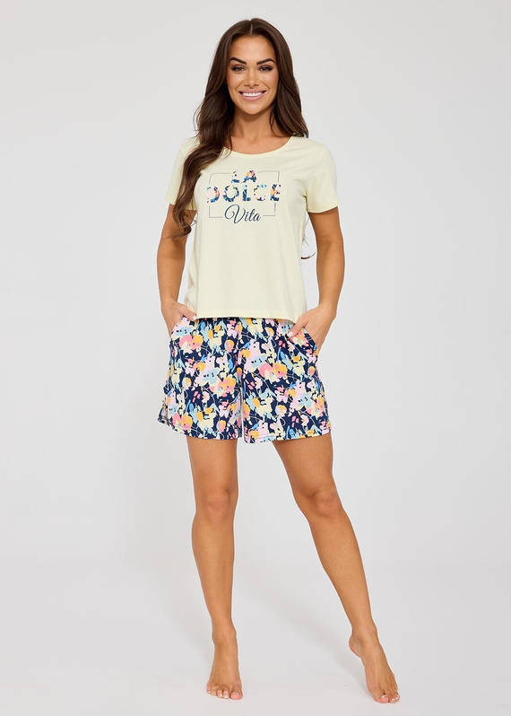 Дамска пижама Cornette Dolce Vita 880/331, 100% памук, шорти с джобове