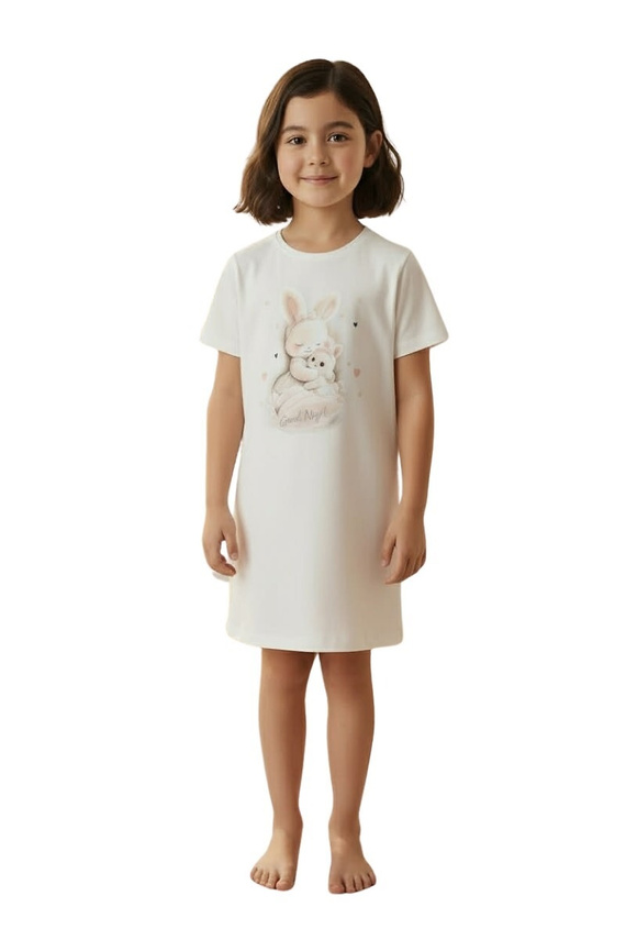 Детска нощница Cornette Young Girl 494/124 ecru памук