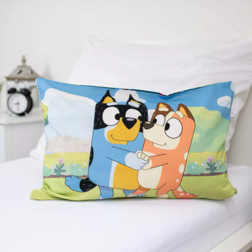 Памучно спално бельо 100x135 Bluey 061 синьо 40x60 Jerry Fabrics