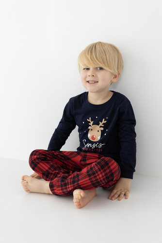 Детска пижама Nathan Kids Sensis - тъмносиня
