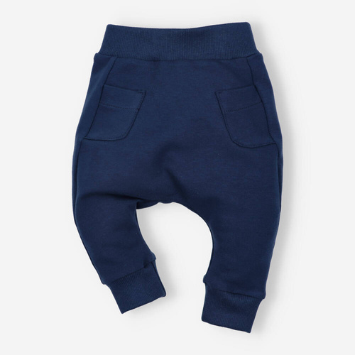 ABN-4517/GRA Спортен панталон с джоб от органичен памук Nini, тъмносин