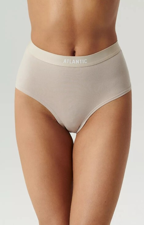 3CLP-009 Maxi Sport Дамски бикини Atlantic - бежово-ванилия-синьо