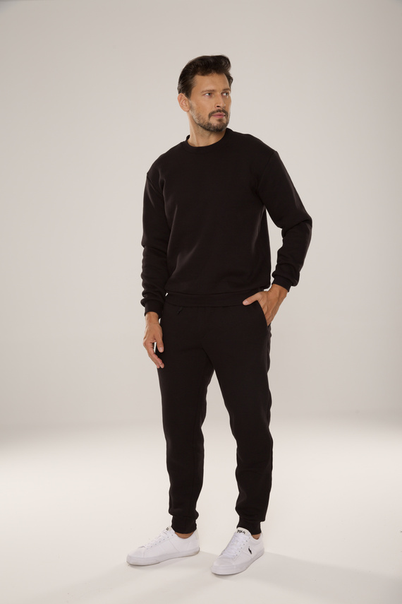 813 Indigo Мъжки спортен костюм от De Lafense - черен