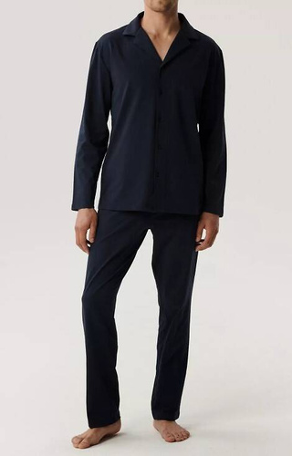 BNMP-001 Мъжка пижама с дълъг ръкав Atlantic - тъмносиня