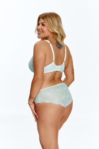 Сутиен Soft Lupoline 2675 мента с дантела и банели Soft