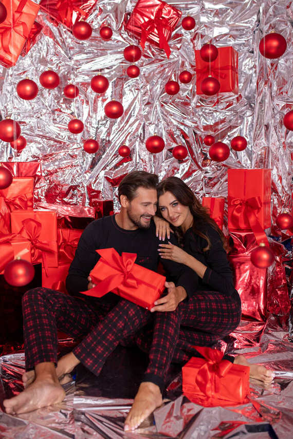 Мъжка пижама Zeman Italian Fashion - черна/принт