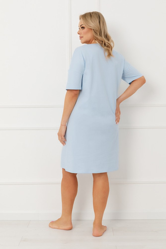 Дамска нощница ERULA Italian Fashion памучна jersey с къс ръкав