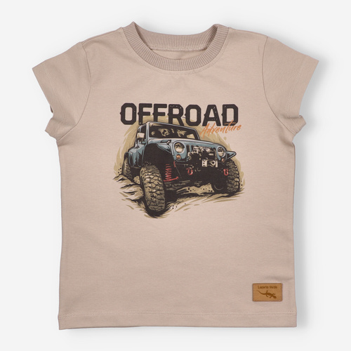 KAR-2003/BEZ Тениска за момче Lagarto Verde бежово