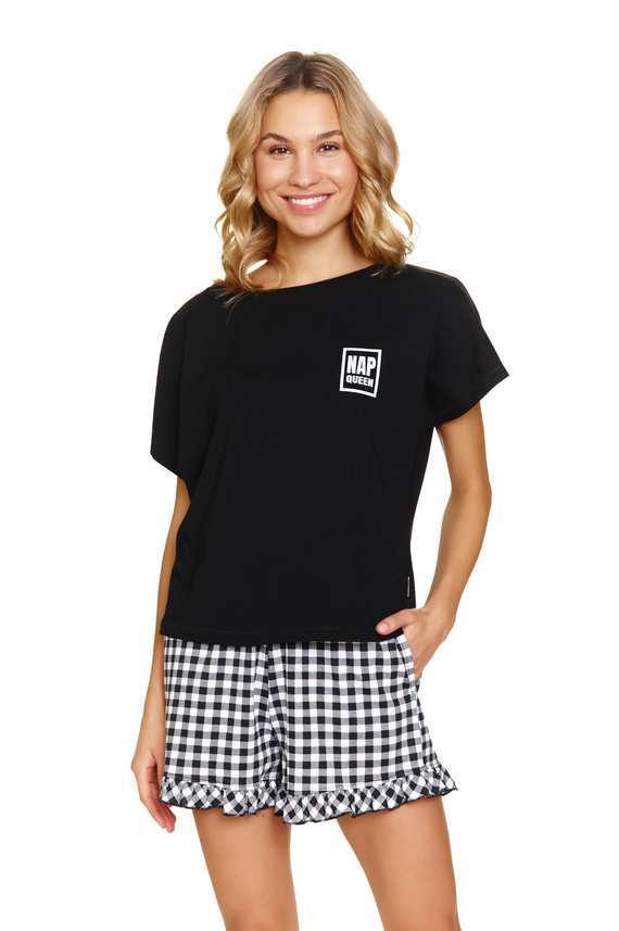 7213 Дамска пижама Doctor Nap - черна