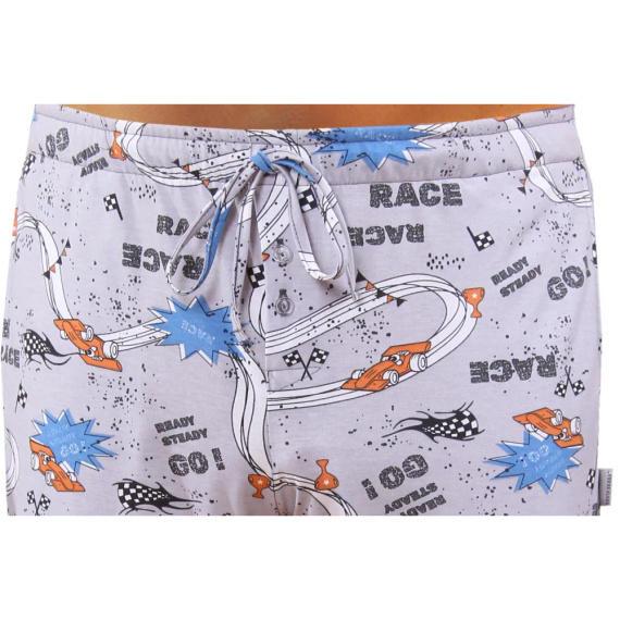 2660/09 Мъжка пижама и панталон с дълъг ръкав Sesto Senso - графит