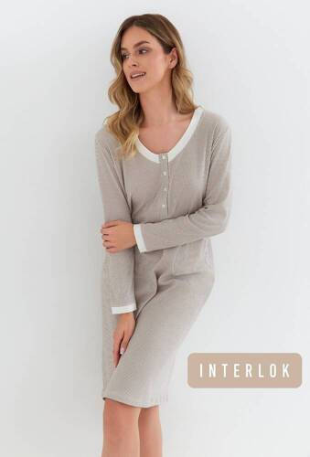 130 Нощница Cana Interlock - кафява