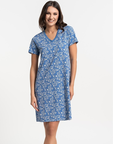 Дамска нощница Moraj PDK2700-009 памук V-деколте удобна