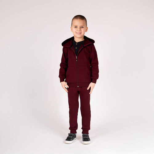 169540 Суичър с качулка Nicol - бордо