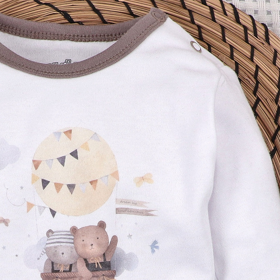 Боди Nini Balloon Friends 100% органичен памук, произведено в Полша