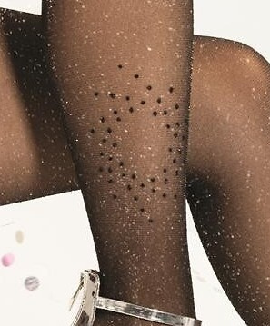 Чорапогащи Silver Party wz.17 Lurex 20 den – елегантни чорапогащи с блясък и шарка