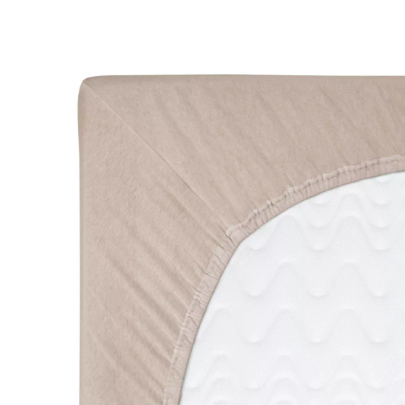 Втален чаршаф от трико Constance KARO - бежов 018