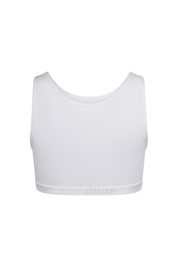Nikola Сутиен за момичета, широка презрамка Италианска мода - бял