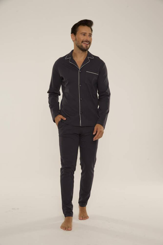 729 Norberto Мъжка пижама De Lafense - графит