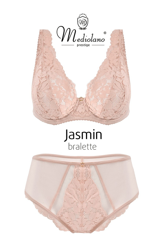Mediolano Jasmin 19152 мек сутиен bralette дантела пудра V