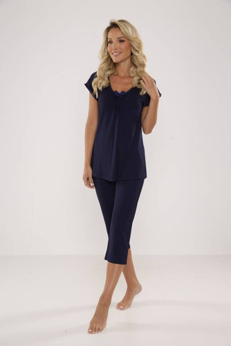 884 / 889 Дамска пижама Visa Forex - тъмно синьо