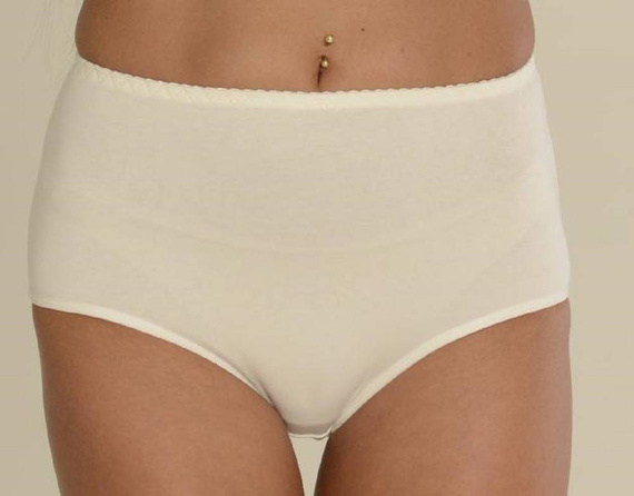 018 Sara Бикини с висока талия De lafense - екрю