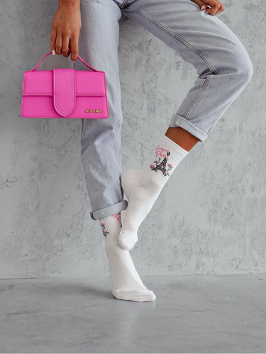 0200-166 Дамски чорапи Bonjour Paris Milena - бели