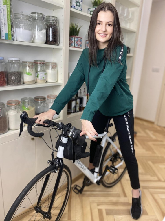 496 Дамски спортен костюм Just Forex - зелен